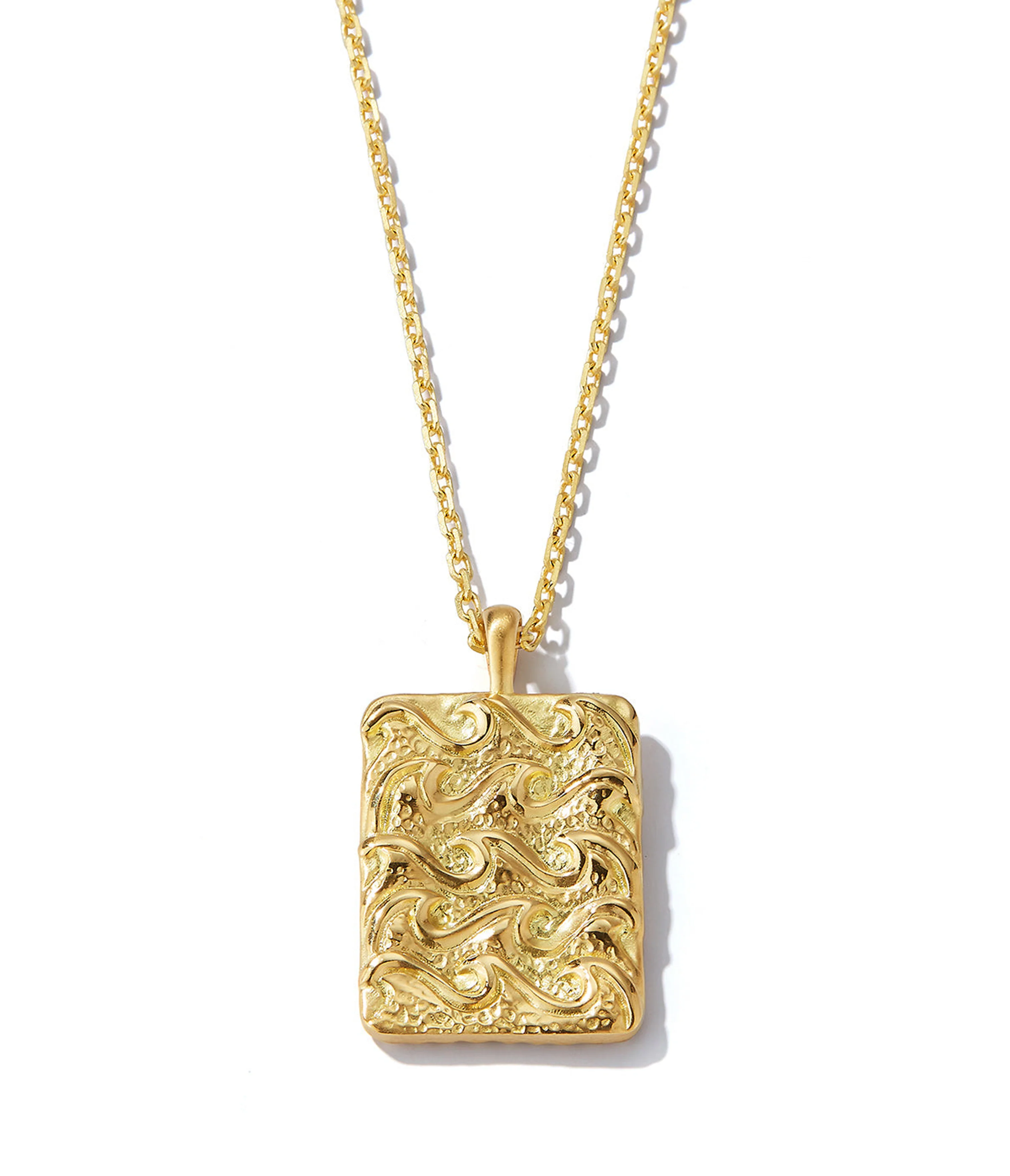 Aquarius Zodiac Pendant Necklace, Diamonds - Image 2