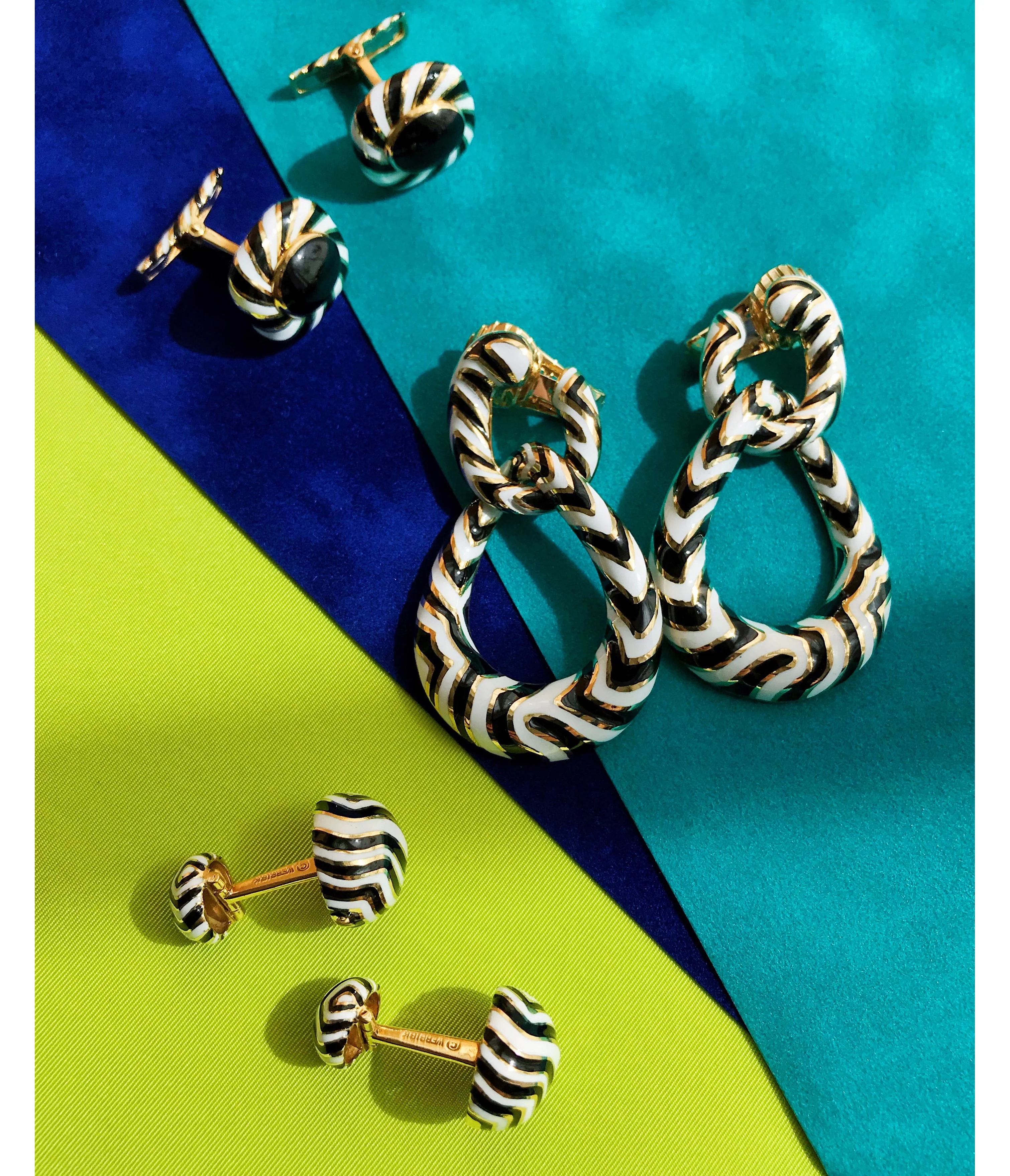 Zebra Stripe Cuff Links - Image 2